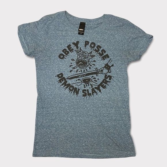 Obey | Demon Slayer Graphic Tshirt - Picture 1 of 3